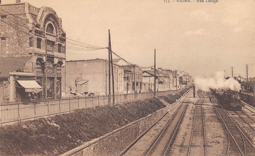 Cpa reims rue lesage - cpa, /