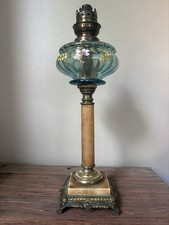 LAMPE A PETROLE ANCIENNE VERRE
