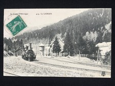 CPA LE LIORAN (15) - La gare, train en gare, station ski - affranchie