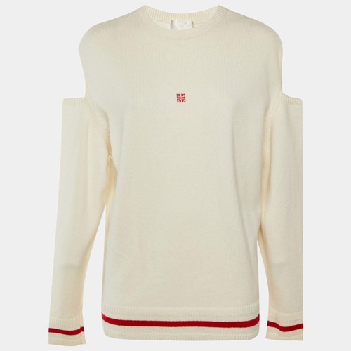 Pull givenchy crème rouge - pull,
