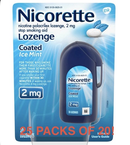 Packs nicorette 2mg - 25,
