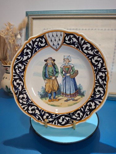 Henriot quimper assiette - quimper-,