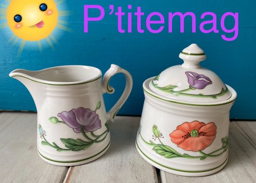 Pot lait sucrier amapola - lait, et