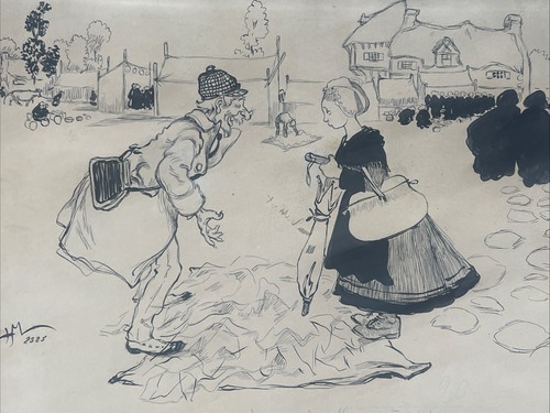 Dessin encre original - encre,