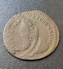 B9892 : Liard De France Buste Âgé 1698 Double Frappe Avers/ Revers