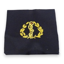 Insigne de casquette Caducée Officier Service de Santé  Marine