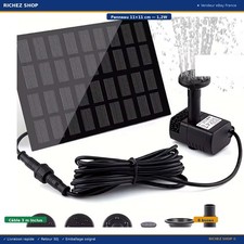 Pompe fontaine solaire - fontaine, 1.2w