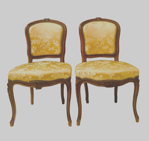 Paire chaises style louis - de,