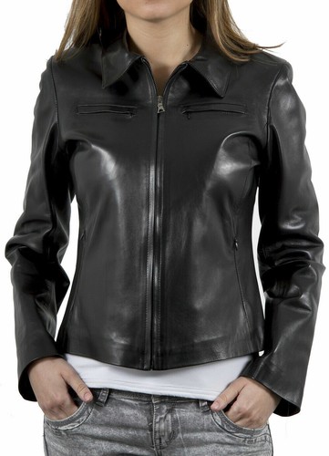 Veste manteau motard noir - veste/manteau, de