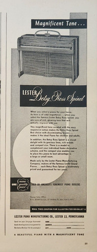 1947 lester betsy - lester, spinet