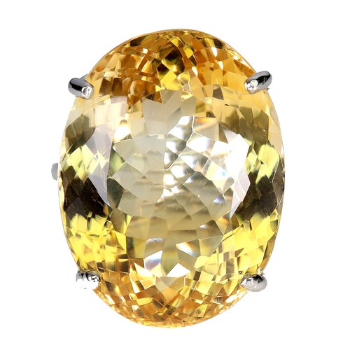 Bague argent 925 ovale - ovale, citrine