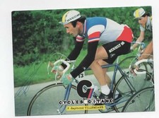 CYCLISME autographe  de PIERRE RAYMOND VILLEMIANE EN CHAMPION DE FRANCE