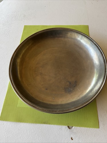 Grand plat étain alimentaire - plat,