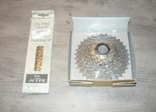 Ensemble NOS/vintage Cassette SHIMANO XTR CS-M970 11-34 YUMEYA + chaine XTR