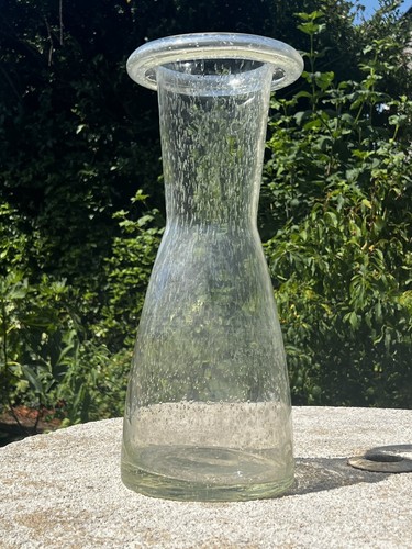 Vase verre bullé - verre,
