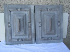 paire de panneaux boiseries ancien patine gustavien decoration 