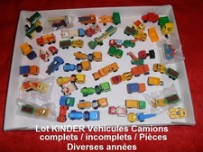 Lot anciens KINDER montables et autres -- Véhicules  Camions  Pièces
