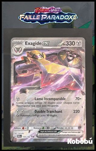Carte pokémon exagide - carte,