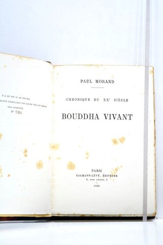 Livre ancien morand bouddha - livre,