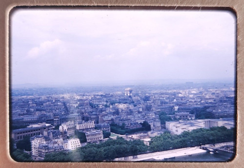 1954 paris france eiffel tower - france,