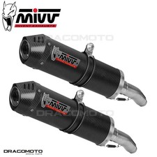 double échappement KAWASAKI Z 1000 2007 2008 MIVV Oval Carbone CC