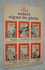 Safari signe de piste -