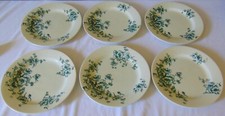 6 ASSIETTES PLATES FAIENCE BORDEAUX BERTRAND MODELE CAPUCINES LOT 2