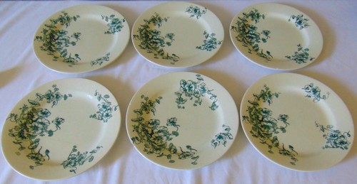 Assiettes plates faience - 6,
