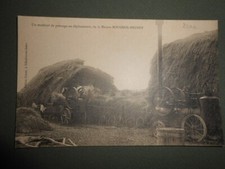 cpa ancienne carte postale locomobile vapeur bougros brunet