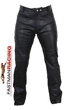 Pantalon Moto Cuir Hommes Biker Chopper Loisirs Lederjean Protecteurs Qualité