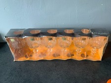 6 VERRES LUMINARC FRANCE LANCE n° 7  digestif   J. G. DURAND Vintage 70's  5 cl