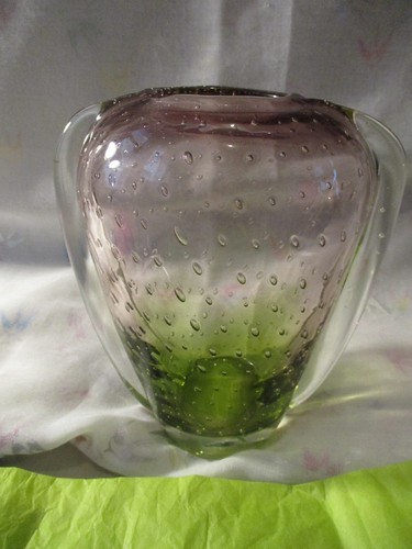 Murano vase verre soufflé - vase, en