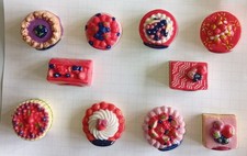 serie de 10 feves fruits rouge en dessert 2019 alcara