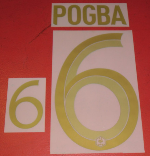 Flocage officiel pogba 6 - pogba, n°6