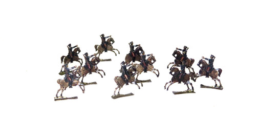 Plats etain 10 cavaliers - 10,
