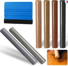 Annickee 7 pcs Kit Reparation Parquet avec Grattoir Bleu, Kit Cire Réparation 