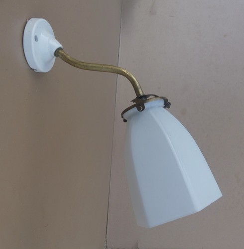 Ancienne applique col cygne - de,