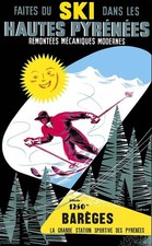 Affiche Poster Ski Pyrénées