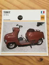 terrot 125 VM S2 scooter 1953 Carte moto Collection Atlas France