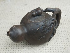 Clay teapot ZISHA yixing? Théière coloquinte calebash double gourd argil Chinese