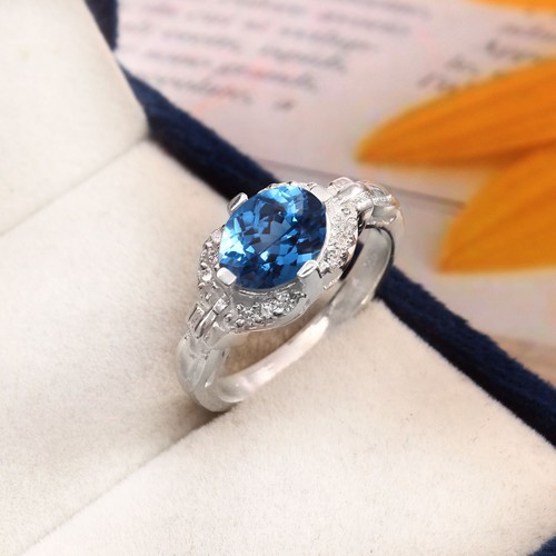 Bague opale tourmaline bleue - bague,