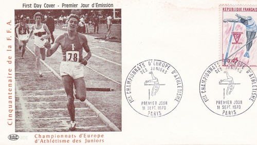 France 1970 fdc championnats - france, 1