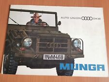 CATALOGUE BROCHURE AUTO-UNION / DKW MUNGA  #R8