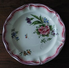 Assiette décorative faïence Roger Colas Clamecy XXème