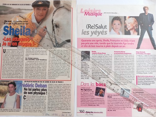 Lot coupures presse sheila - lot,