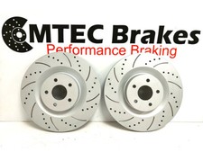 Ford Focus Rs 2.3 MK3 15-18 Mtec Avant Percé et Rainuré Frein Disques 350mm