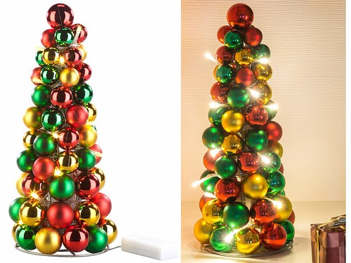 Pyramide boules noël - pyramide, de