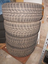 4 jantes tôle VW 6,50x16,5/112 ET50 équipées de pneus neige hankook 205/55R16