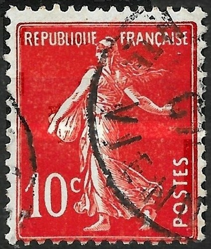 Timbre france semeuse - france, 10c