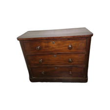 commode style Anglais En Acajou 3 Tiroirs 